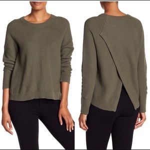 Madewell province open slit sweater size small